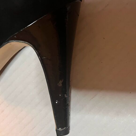 Franco Sarto Women's Black Suede 4" Heel T-Strap MaryJanes SZ 9.5*FLAWED - Picture 3 of 8